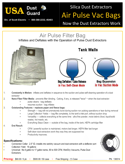 Air Pulse Bag - Price Brochure