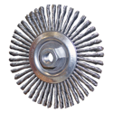 Small Diameter Wire Stringer Wheels, 5/8-11 Threaded Hub
