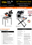 Diamond Products - 14" Masonry Saws.