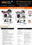 Diamond Products - 24" Masonry Saws.