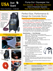HEPA Pro Squeegee Vac, 20-Gal, 29" Squeegee.