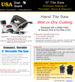 Pearl 5" Concrete Saw - Sales Brochure.