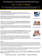 Floor Prep / Polishing Brochure