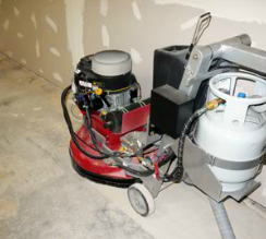 Conquer 25LP grinding and edging along a wall.