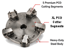 5-PCD Cutter Without Diamond Bar