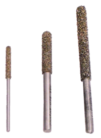 Diamond Glitter Bits, 3 sizes.  Grinds hard mortar - Made in USA.