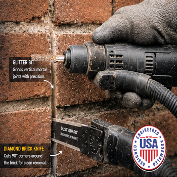 Diamond Glitter Bit & Brick Knife - Single Brick Removal System.