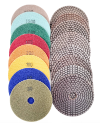 Premium Polishing Pads - Concrete, Granite, Marble ~ WET.