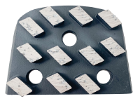 Lavina 11-Segment Grind Plate - Hard Bond, Black