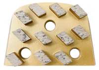 Lavina 11-Segment Grind Plate - Soft Bond, Gold