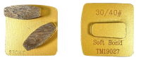 Husq Redi Lock - Double Bar Diamond, Soft Bond, Gold