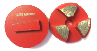 Scanmaskin 2" Round Rap - Medium Bond, Red