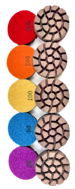 3" Premium Semi-Metal Floor Pads - Wet Only.