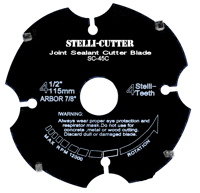 Stelli-Cutter:  Slices Joint Sealant from Concrete Control Joints.