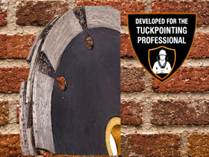 USA Dust Guard- Pro Tuckpoint Blade:  Black Sandwich