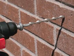 Helical Wall Tie - installation.