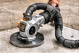 Screw-Cuffs for Dust Shrouds & Hose Connection.