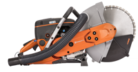Husqvarna K770 VAC Power Cutter - side view.