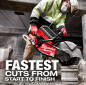 Milwaukee 14" MX Battery Saw - action image.