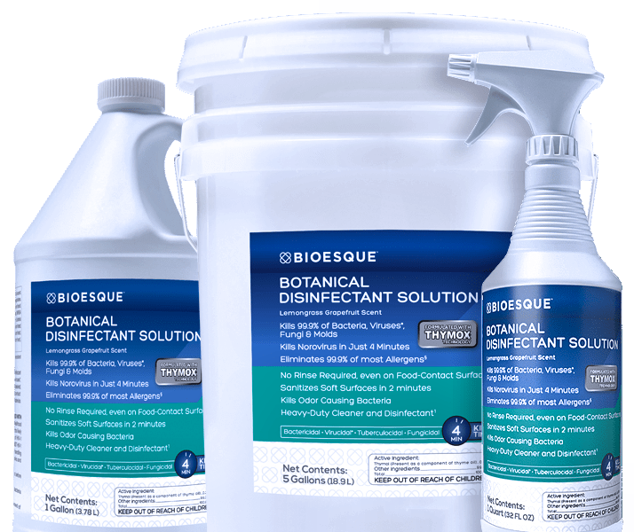 Biosesque Disinfectant Solution EPA Approved for use against SARSCoV