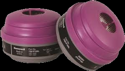 Larger, canister style filters for half-mask respirators.