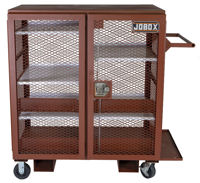 Secure Job Site Mesh Cabinet.