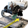 10" Tile Saw, Pearl model VX10 - controls.