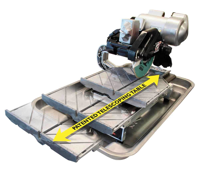 10" Tile Saw, Pearl model VX10 - 24" Rip Cut Capacity.