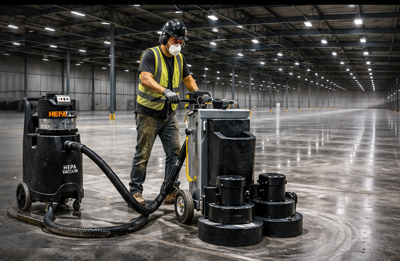 Hawk Concrete Floor Grinder, 26".