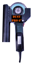 6" USA Dust Guard - with thin 6" Green Wave blade & Metabo grinder.