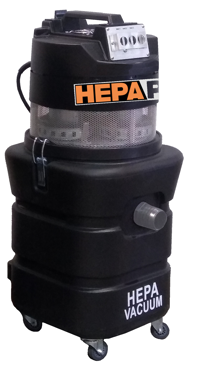 HEPA Pro 13-Gal:  3-Motor, 421 CFM Vac.