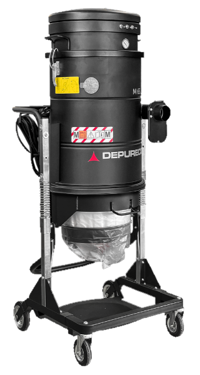 DePureco HEPA Dust Extractor:  M100, 345 CFM, 94" H20.