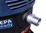 Universal inlet cuffs installed in Bosch & Hilti vacuums.