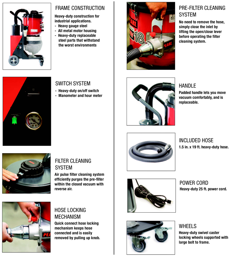 Pearl Vac - Features.