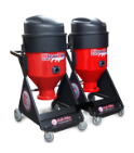 Twin RF31 Concrete Dust Extractors.