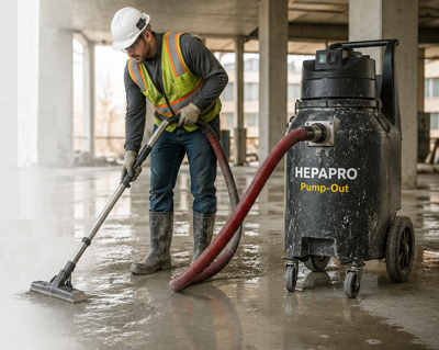 HEPAPRO 20-Gallon Pump-Out Vacuum